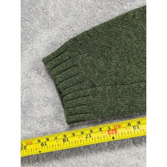 Great Northwest Sweater Mens XL Green Lambswool Business Casual V Neck Pullover - Picture 8 of 9